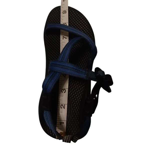 Chaco Z/Cloud sandals big kid size 4 blue and black waterproof hiking - Picture 7 of 8
